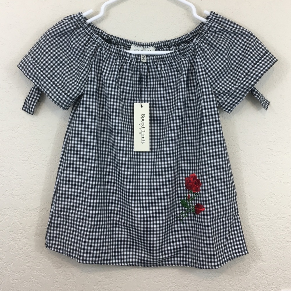 Girls Gingham Blouse 7/8